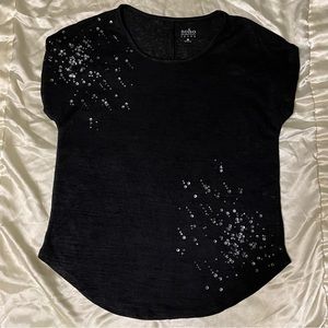 Black shirt with sequins